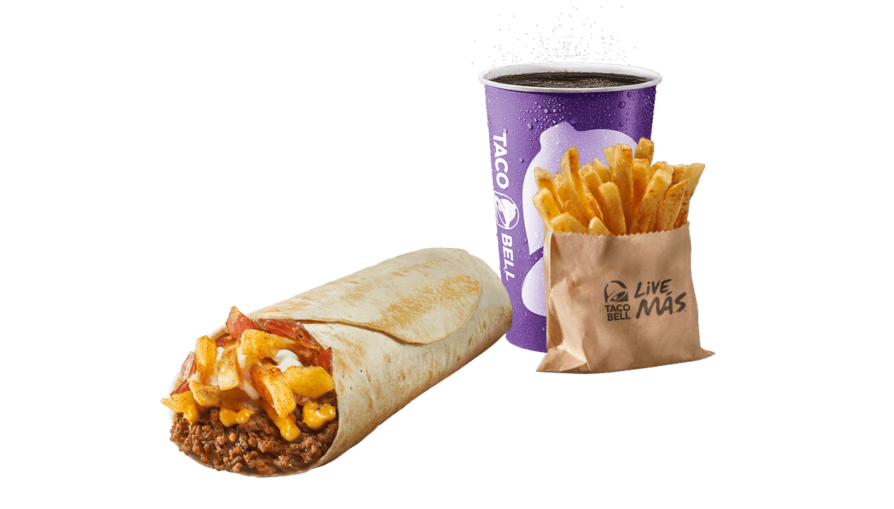 Meniu Cheesy Bacon Fries Burrito