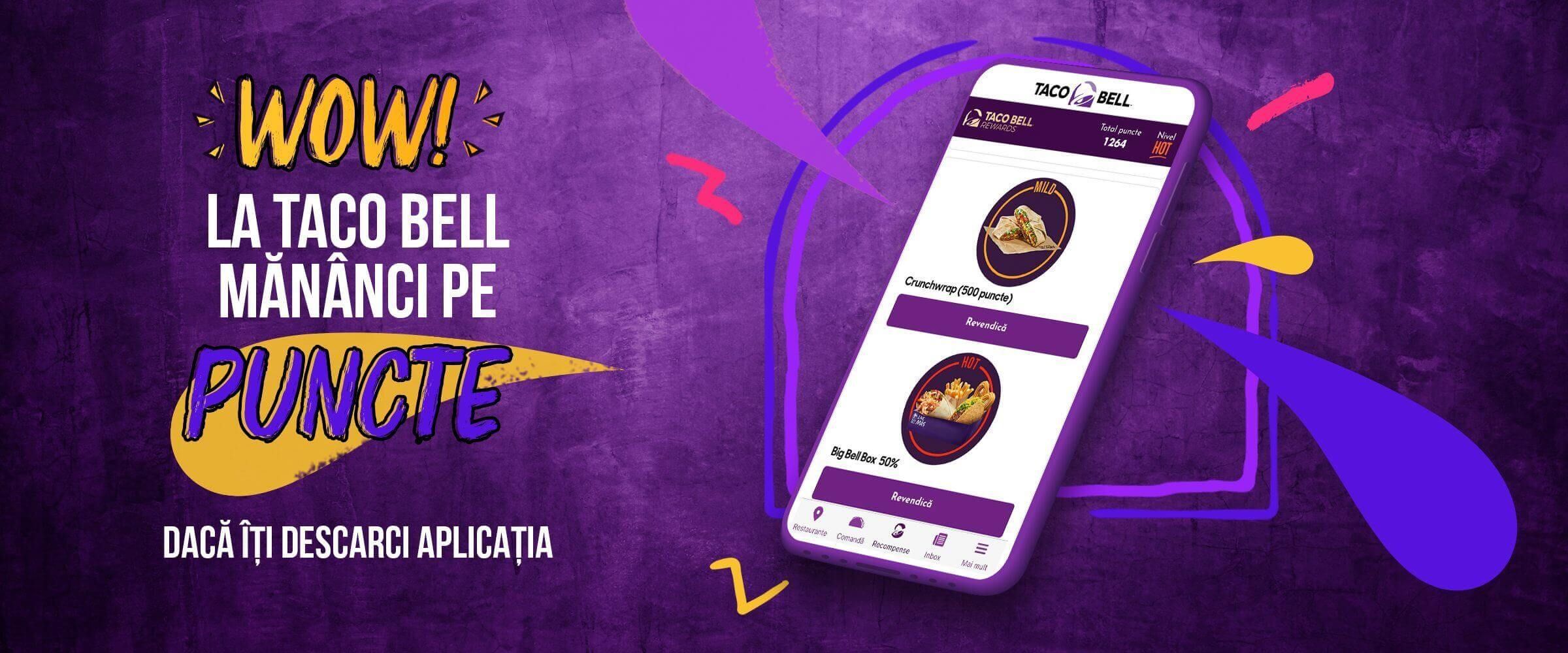 Taco Bell lansează un program de loializare dedicat clienților săi, în cadrul propriei aplicații de mobil
